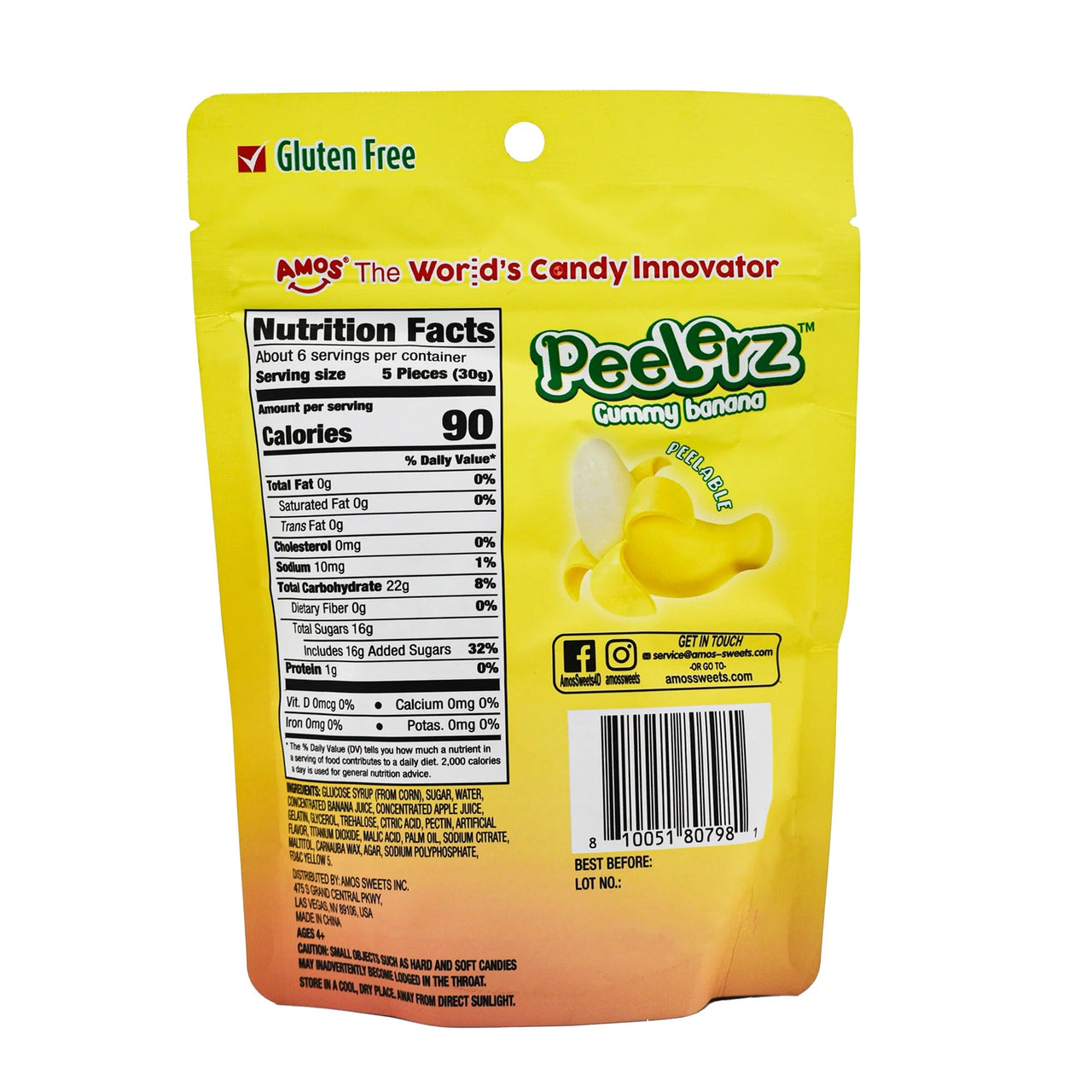 Banana Gummy Peelerz - Candy | Sugar Bear Candy