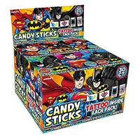 Thumbnail for Batman & Superman Candy Sticks 30 ct. - Novelty | Sugar Bear Candy