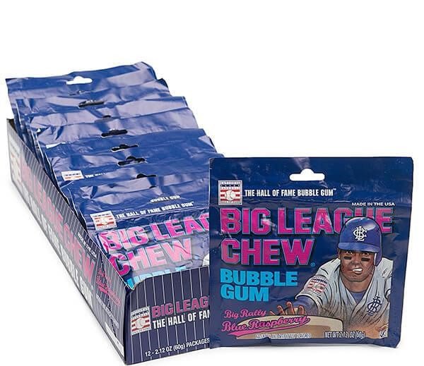 Big League Chew Blue Raspberry 12 ct. — Sugar Bear Candy