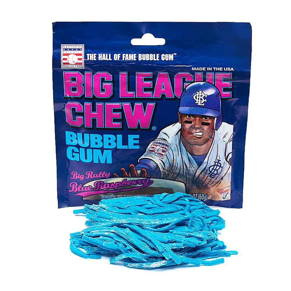 Big League Chew Blue Raspberry 12 ct. - Novelty | Sugar Bear Candy