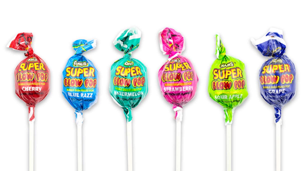 Charms Super Blow Pop 48 ct. - Novelty | Sugar Bear Candy