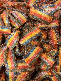 Thumbnail for Chili Chamoy Quattro Rainbow Sour Belts - Candy | Sugar Bear Candy