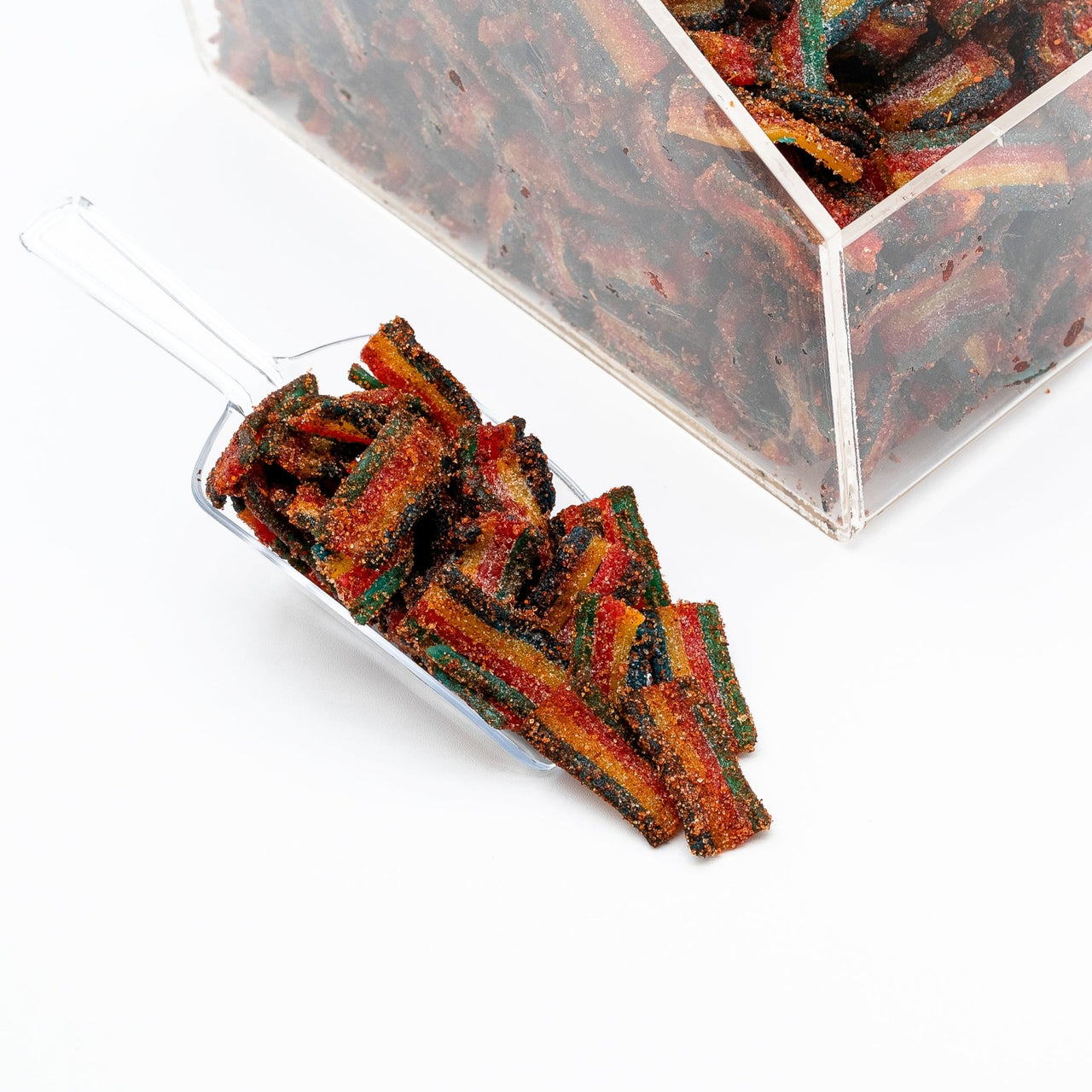 Chili Chamoy Quattro Rainbow Sour Belts - Candy | Sugar Bear Candy