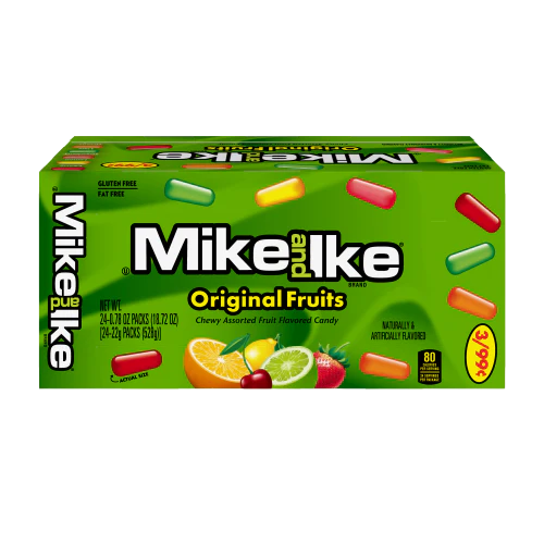 Mike and Ike Original Mix 0.78 oz. Box 24 ct.