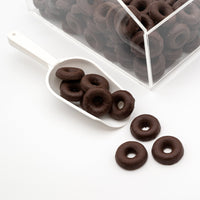 Thumbnail for Dark Chocolate Covered Raspberry Jelly Rings - Chocolate | Sugar Bear Candy