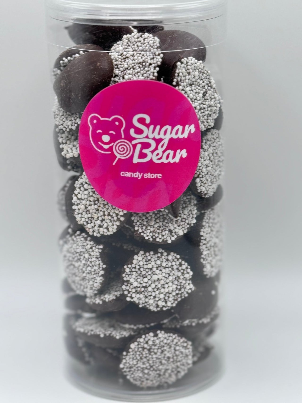 Dark Chocolate Nonpareils - Chocolate | Sugar Bear Candy