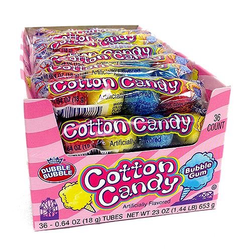 Dubble Bubble Cotton Candy 36 ct. - Novelty | Sugar Bear Candy