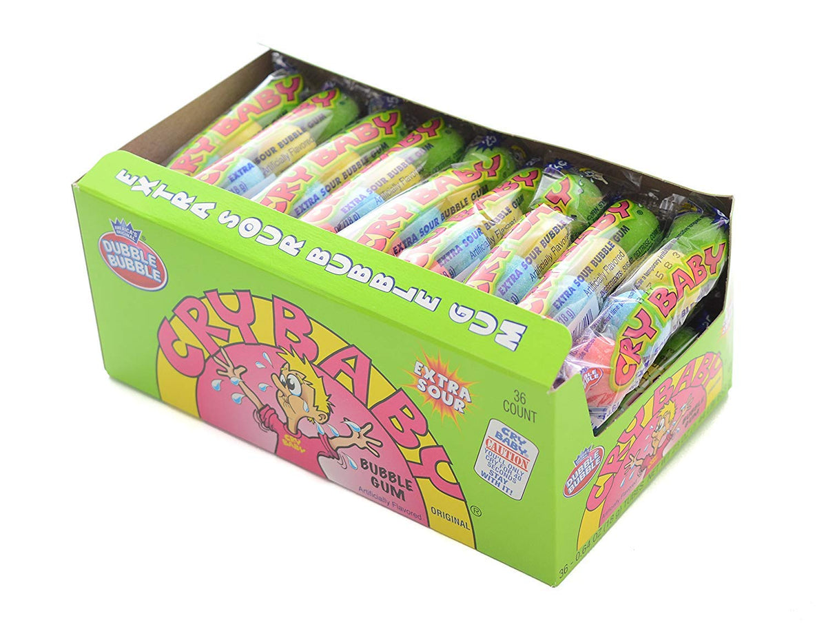 Dubble Bubble Cry Baby Extra Sour Gumball 36 ct. — Sugar