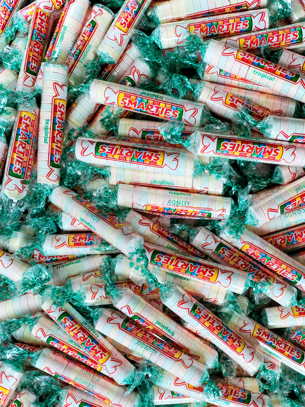 Smarties Tropical Flavor Candy – Sweet & Tangy Fruity Candy Rolls