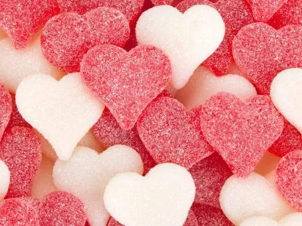 Sour Cherry Gummy Hearts