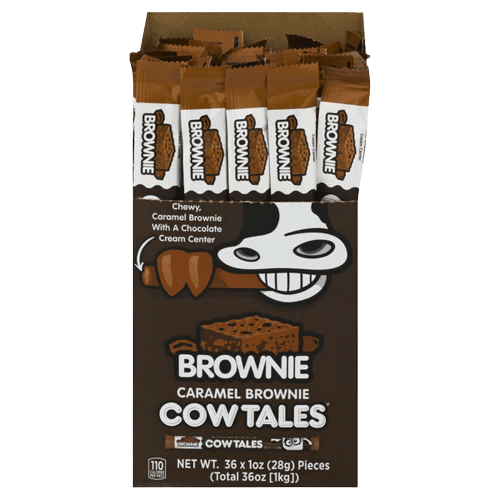 Goetze's Caramel Brownie Cow Tales 36 ct. - Novelty | Sugar Bear Candy