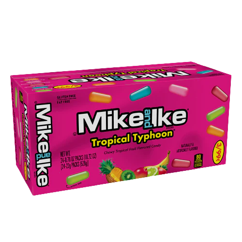 Mike and Ike Tropical Typhoon 0.78 oz. Box 24 ct.