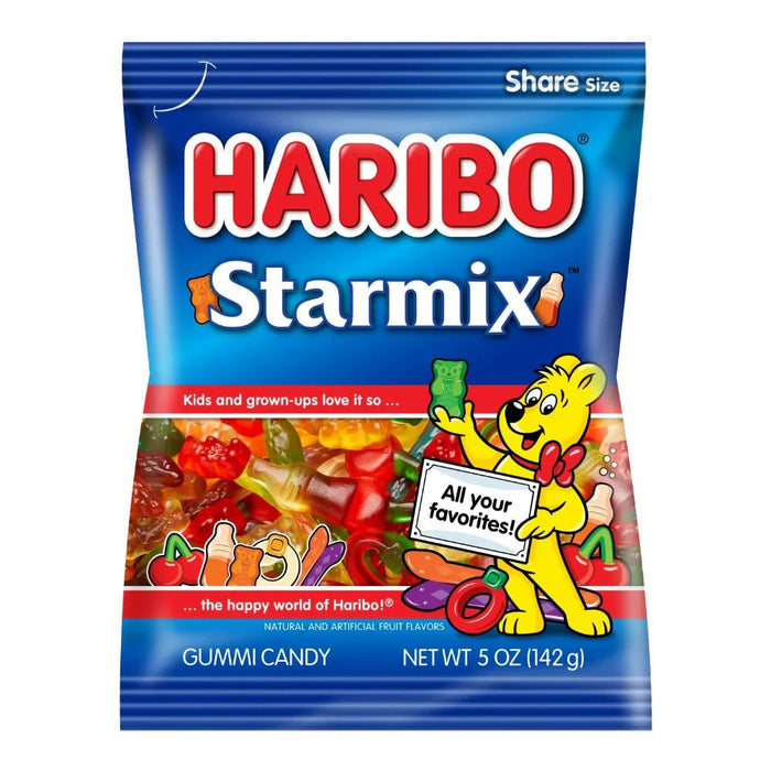 Haribo Starmix Gummi Candy Peg Bag 5oz. 12 ct. - Novelty | Sugar Bear Candy