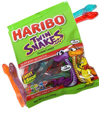 Thumbnail for Haribo Twin Snakes Gummi Candy Peg Bag 5oz. 12 ct.