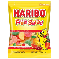 Thumbnail for Haribo Fruit Salad Gummi Candy Peg Bag 5oz. 12 ct.