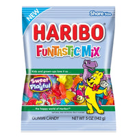 Thumbnail for Haribo Funtastic Mix Gummi Candy Peg Bag 5oz. 12 ct.