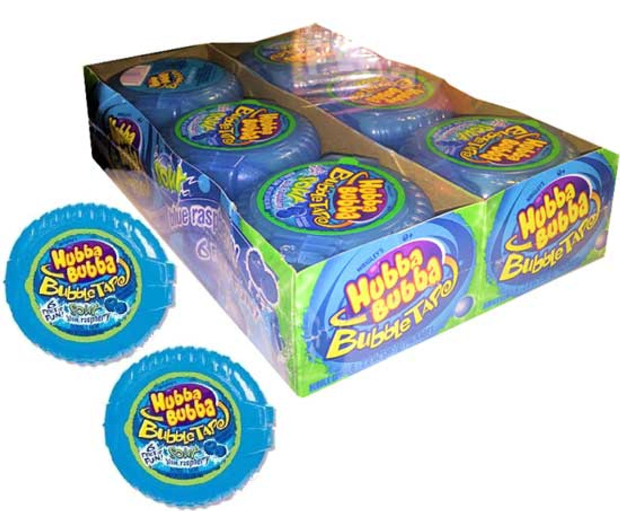 Hubba Bubba Bubble Tape Sour Blue Raspberry 12 ct.