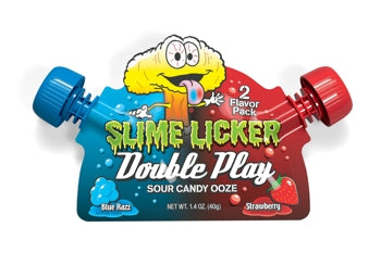 Toxic Waste Slime Licker Double Play Blue Razz & Strawberry