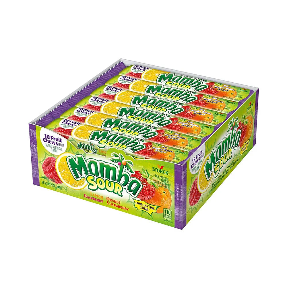 Mamba Sour Fruit Chews 24 ct.