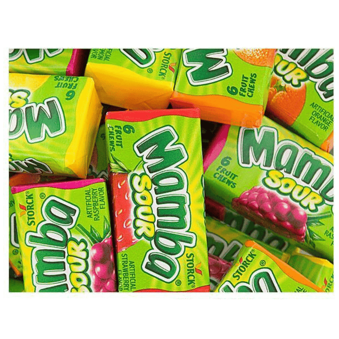 Mamba Sour Fruit Chews Candy 48 ct. - Novelty | Sugar Bear Candy