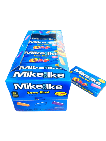 Mike and Ike Berry Blast 0.78 oz. Box 24 ct. - Novelty | Sugar Bear Candy