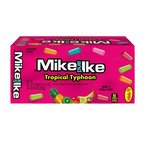 Mike and Ike Tropical Typhoon 0.78 oz. Box 24 ct. - Novelty | Sugar Bear Candy