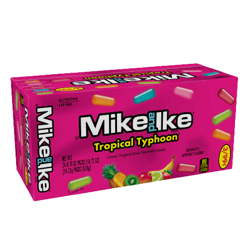 Mike and Ike Tropical Typhoon 0.78 oz. Box 24 ct. - Novelty | Sugar Bear Candy