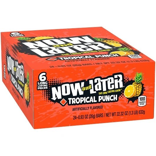 Now and Later Tropical Punch 24 ct. - Novelty | Sugar Bear Candy