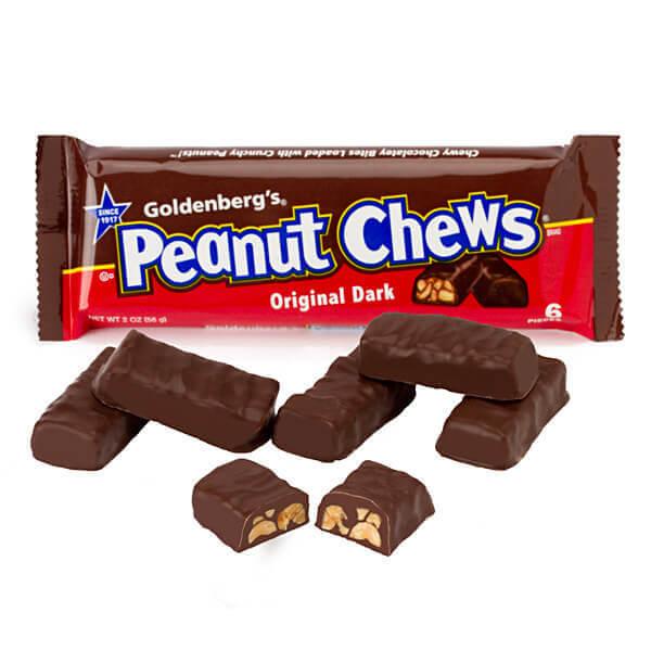 Peanut Chews Candy Dark Chocolate 2 oz. 24 ct.