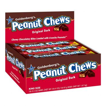 Peanut Chews Dark Chocolate King Size 18 ct. - Novelty | Sugar Bear Candy