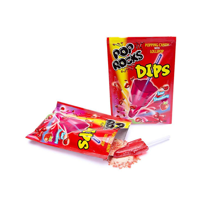 Pop Rocks Dips Strawberry 18 ct.