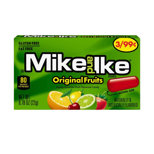 Mike and Ike Original Mix 0.78 oz. Box 24 ct.