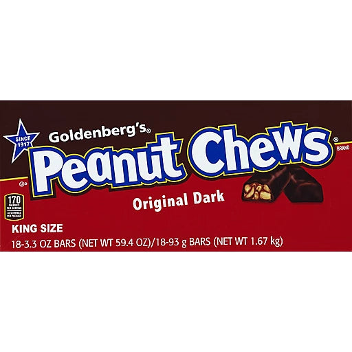 Peanut Chews Dark Chocolate King Size 18 ct.