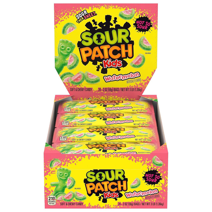 Sour Patch Watermelon, 2 oz Bags 24 ct. - Novelty | Sugar Bear Candy