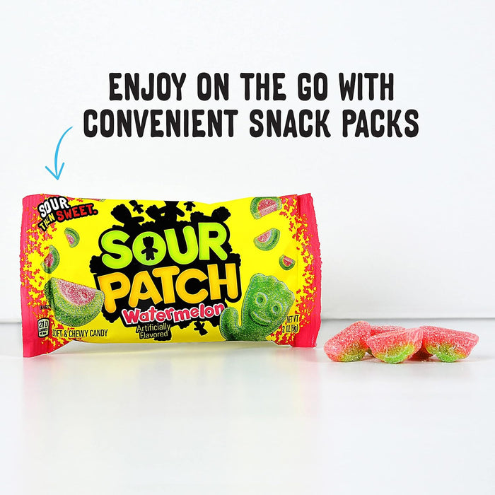 Sour Patch Watermelon, 2 oz Bags 24 ct. - Novelty | Sugar Bear Candy