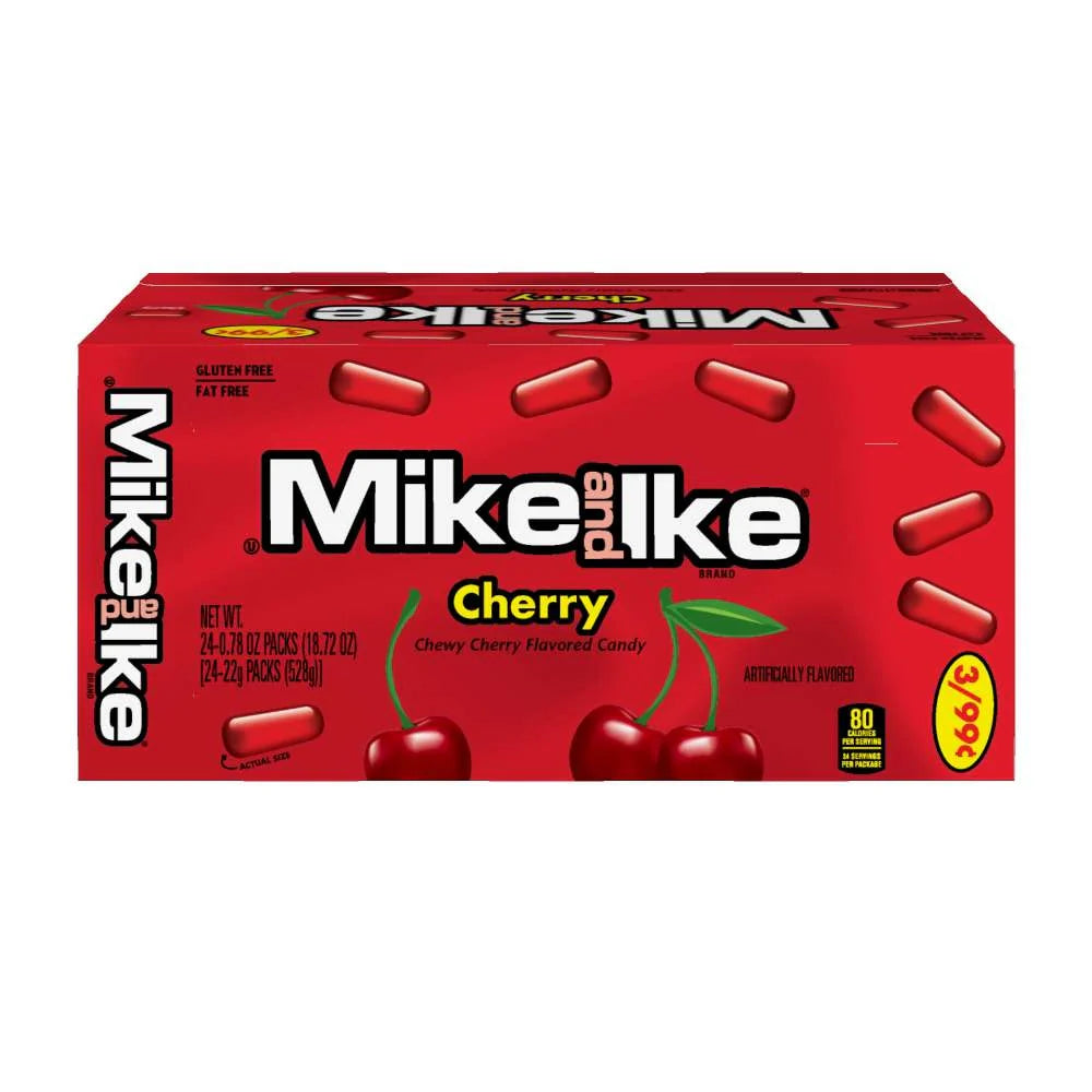 Mike and Ike Cherry  0.78 oz. Box 24 ct.