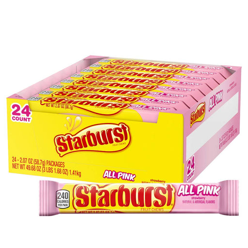 Starburst All Pink 24 ct. - Novelty | Sugar Bear Candy