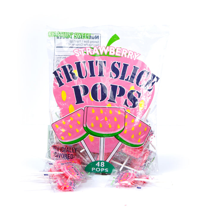 Fruit Slice Pops Strawberry 48 ct.