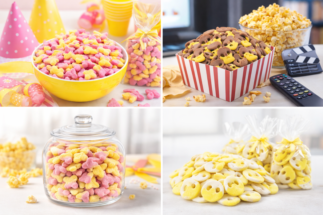 Swedish Style Sour & Sweet Gummy Candy Mix – 8oz Variety Bag – Hearts, Bears, Skulls, Butterflies & Aliens – Fruity Assorted Chewy Candy