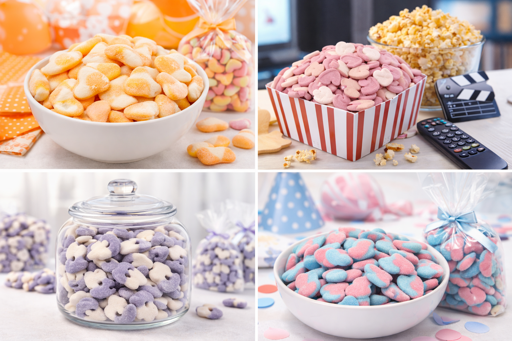 Swedish Style Sour & Sweet Gummy Candy Mix – 8oz Variety Bag – Hearts, Bears, Skulls, Butterflies & Aliens – Fruity Assorted Chewy Candy