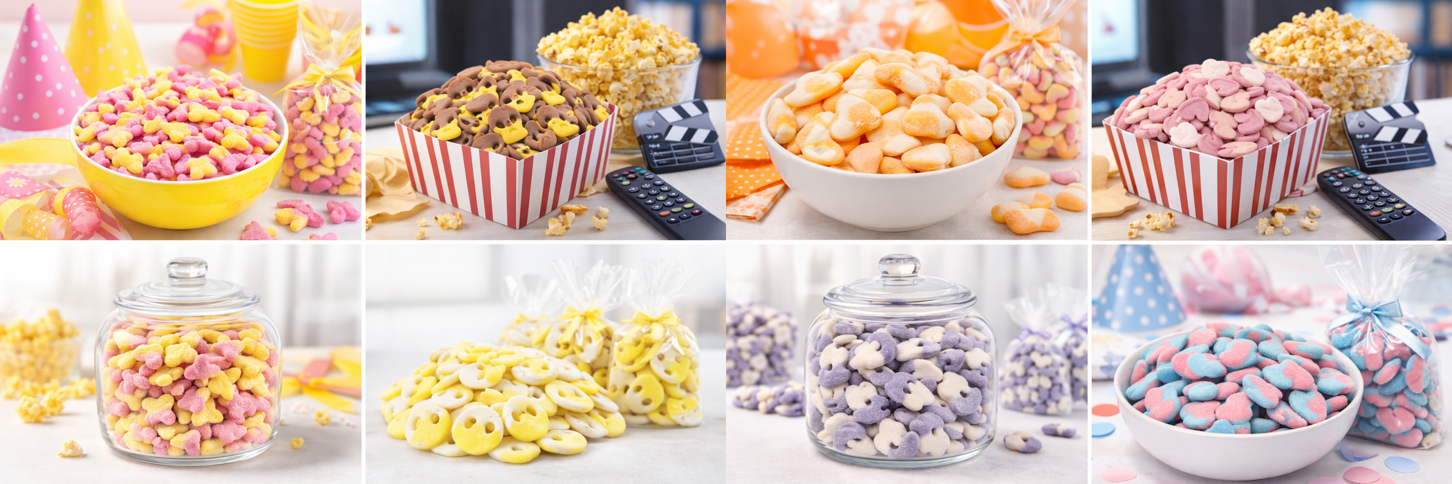 Swedish Style Sour & Sweet Gummy Candy Mix – 8oz Variety Bag – Hearts, Bears, Skulls, Butterflies & Aliens – Fruity Assorted Chewy Candy