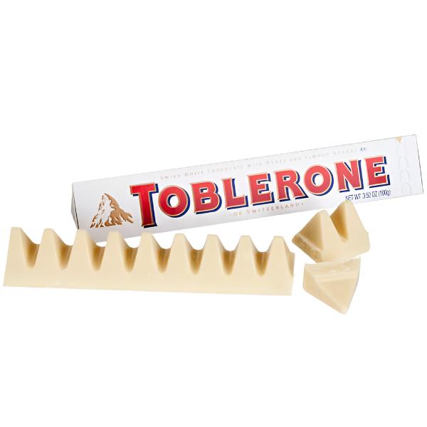 Toblerone White Chocolate with Honey & Almond Nougat 20 ct.