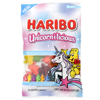 Thumbnail for Haribo Unicorn-i-licioius Gummi Candy Peg Bag 5oz. 12 ct.