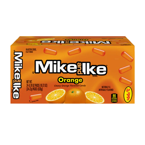 Mike and Ike Orange 0.78 oz. Box 24 ct.