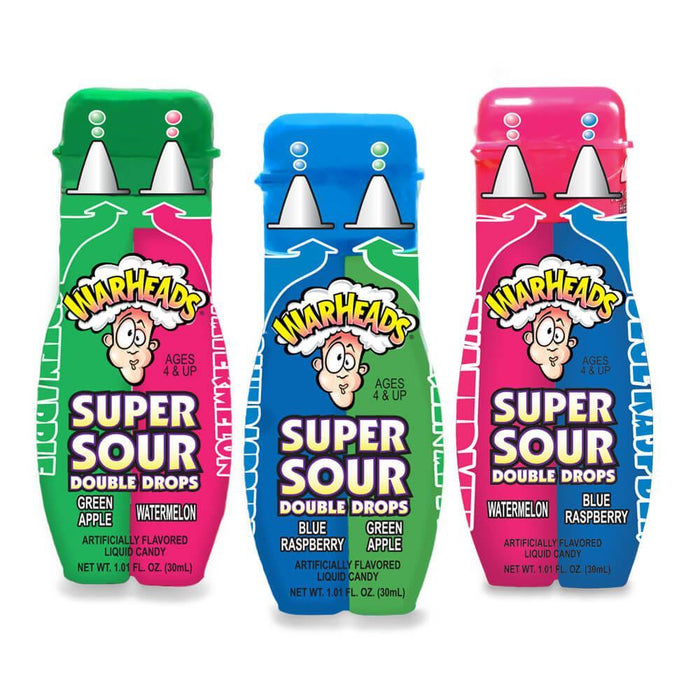 Warheads Double Drops Sour Liquid Dispensers 24 ct.